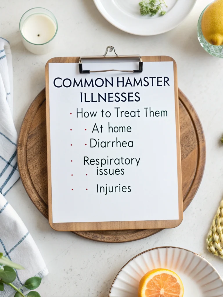 أمراض الهامستر الشائعة