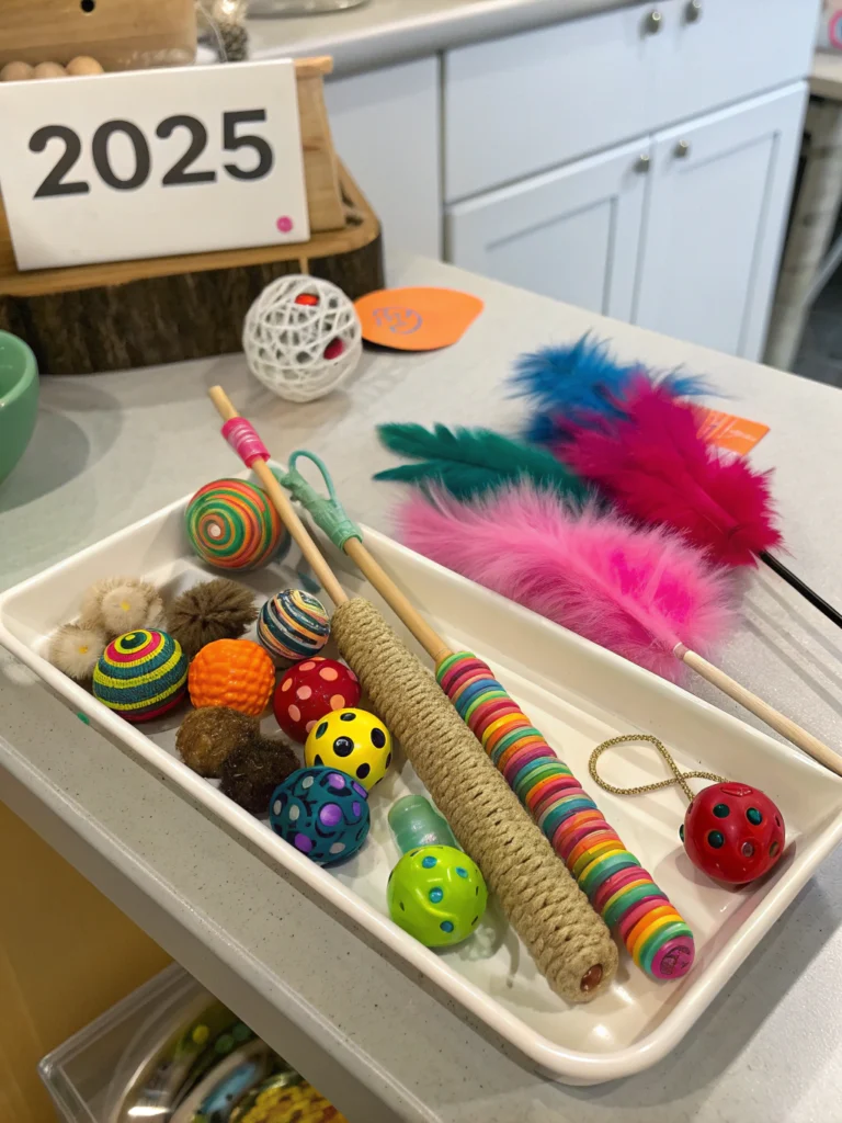 أفضل ألعاب للقطط في المنزل