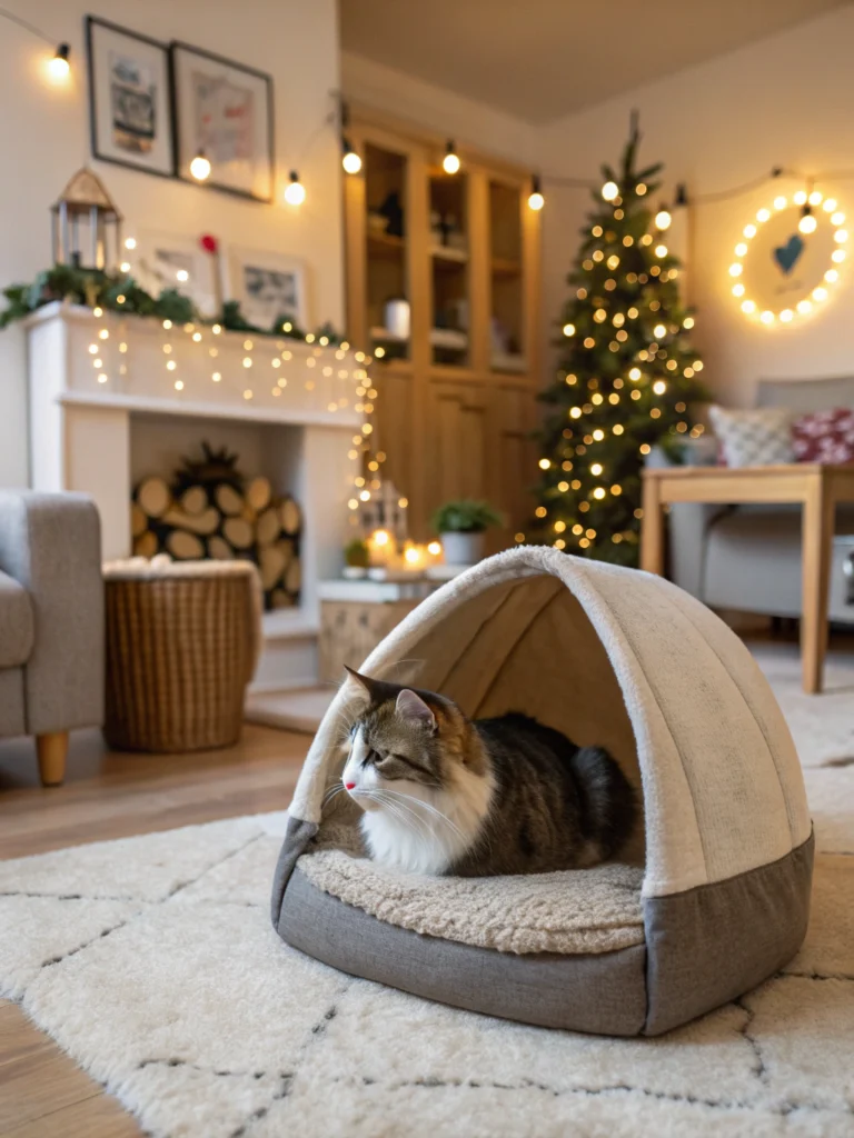 أفضل مكان لوضع سرير القطط في المنزل