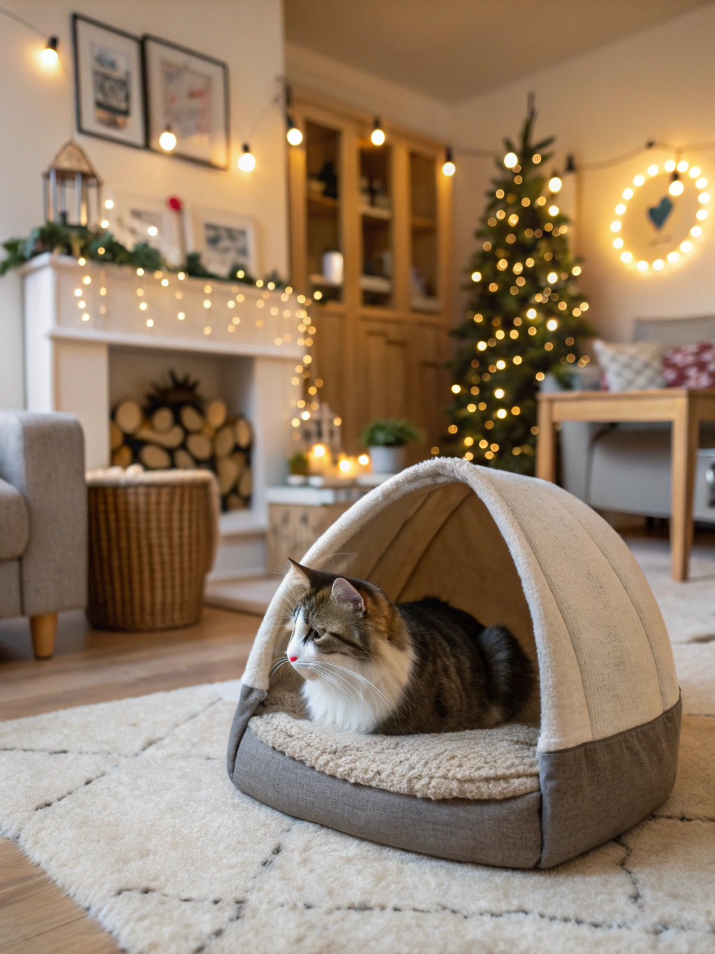 أفضل مكان لوضع سرير القطط في المنزل