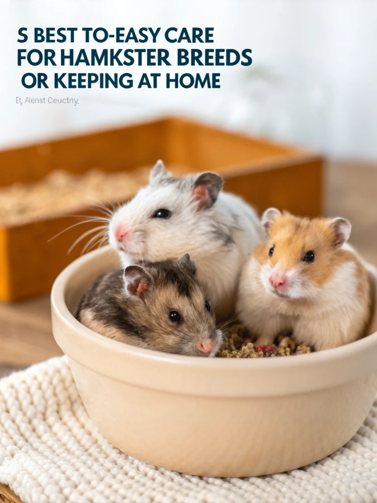 أفضل 5 أنواع هامستر سهلة التربية