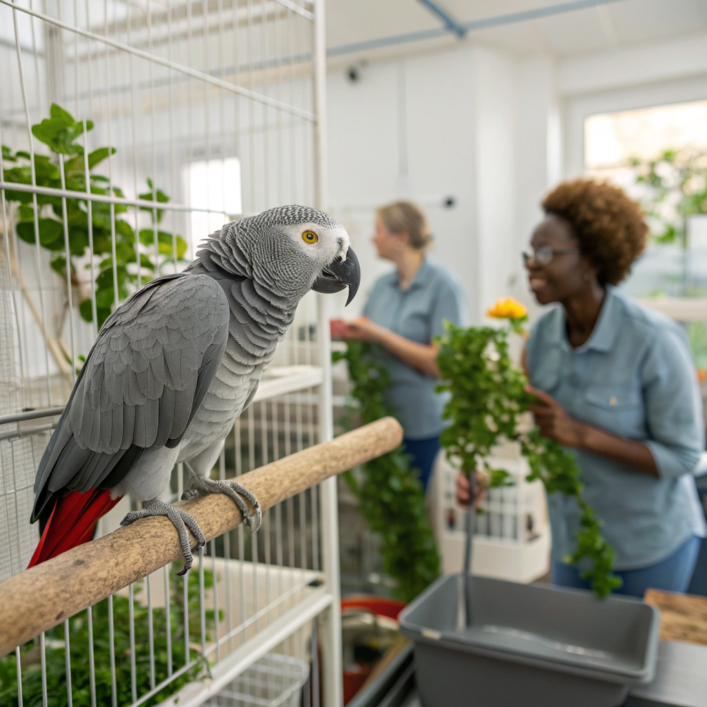 تربية الببغاء الأفريقي الرمادي