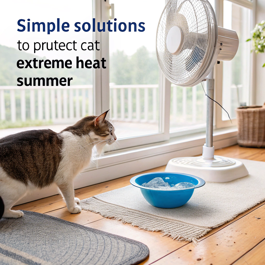 كيف تحمي قطتك من الحرارة الشديدة في الصيف