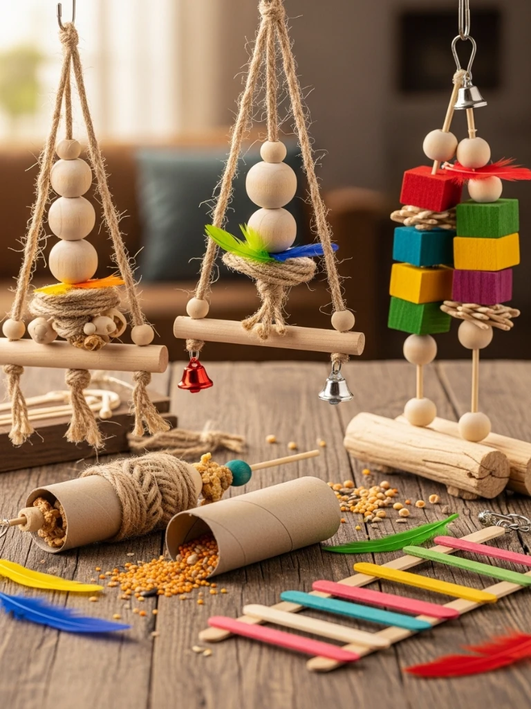 ألعاب طيور الزينة المنزلية