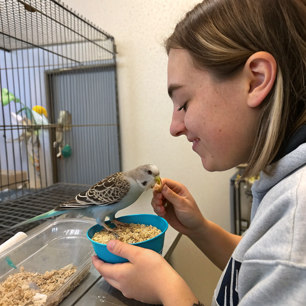 ترويض طيور الزينة