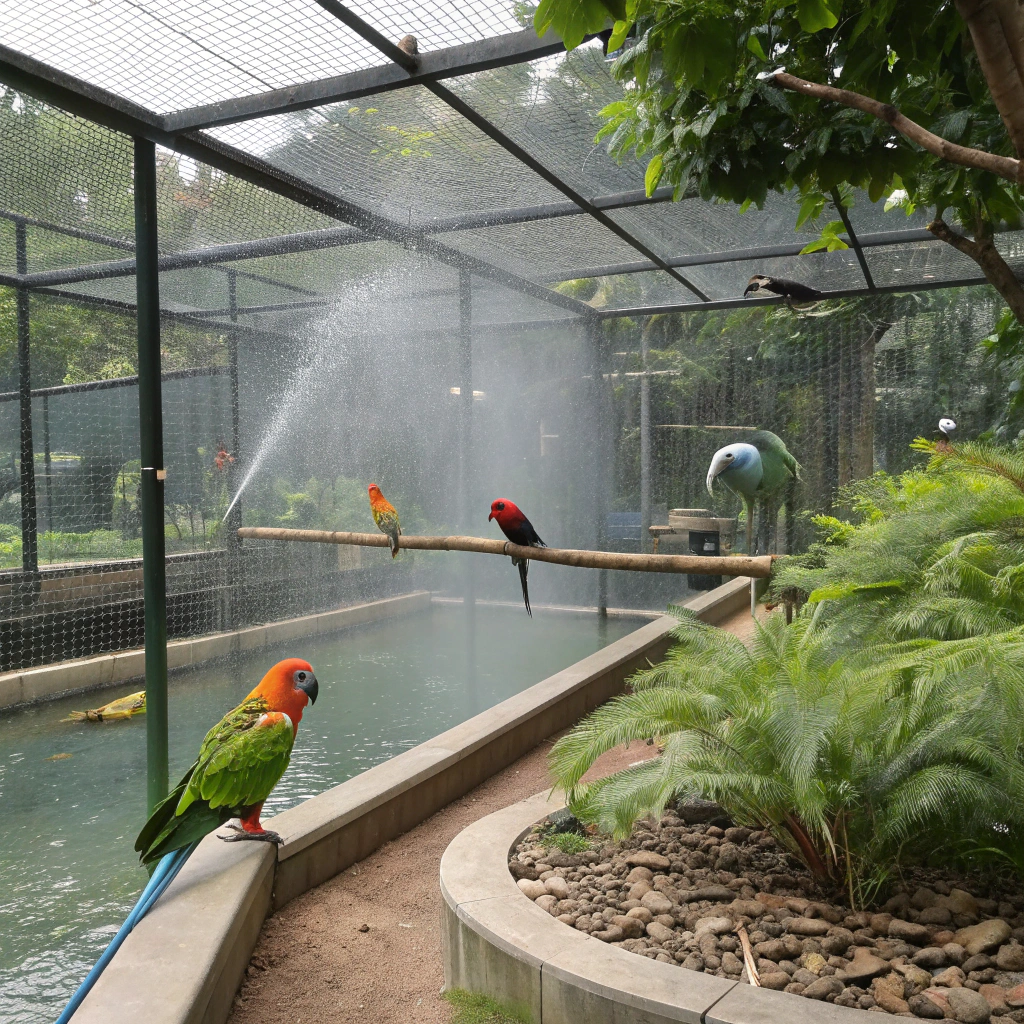 تربية طيور الزينة في الصيف 