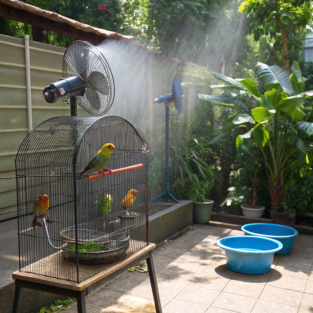 تربية طيور الزينة في الصيف 