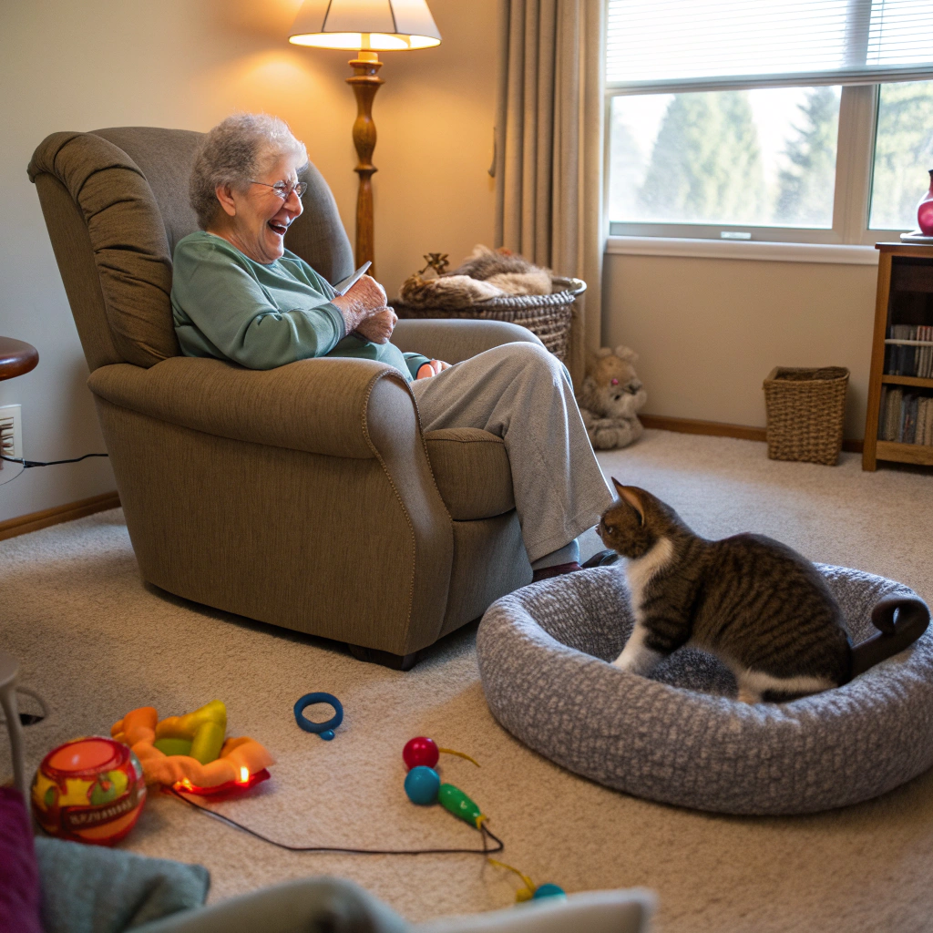 تربية القطط لكبار السن